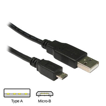 Type B High-Speed Micro USB Cable 39in.(99cm) - black