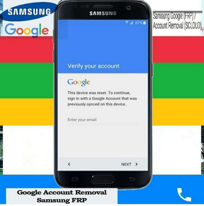 Samsung Google (FRP) / Account Removal (SCLOUD)