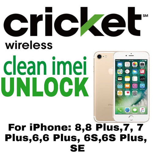 Cricket - Apple iPhone Unlock (CLEAN IMEI)